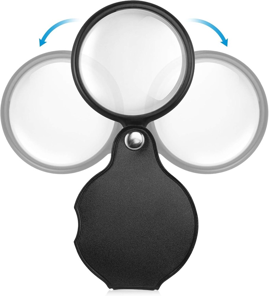 Portable Pocket Magnifier Folding Magnifying Glass for Reading
