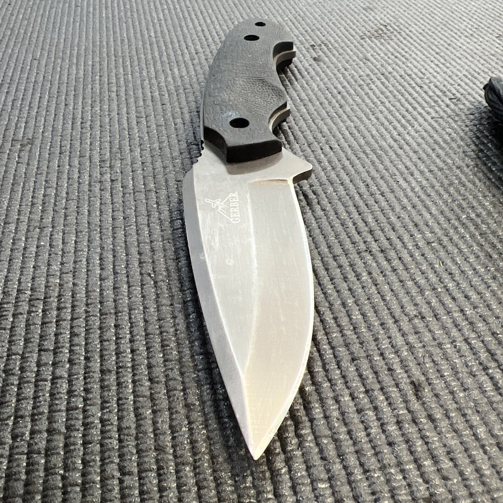 Gerber Profile Drop Point Fixed Blade Knife w Sheath