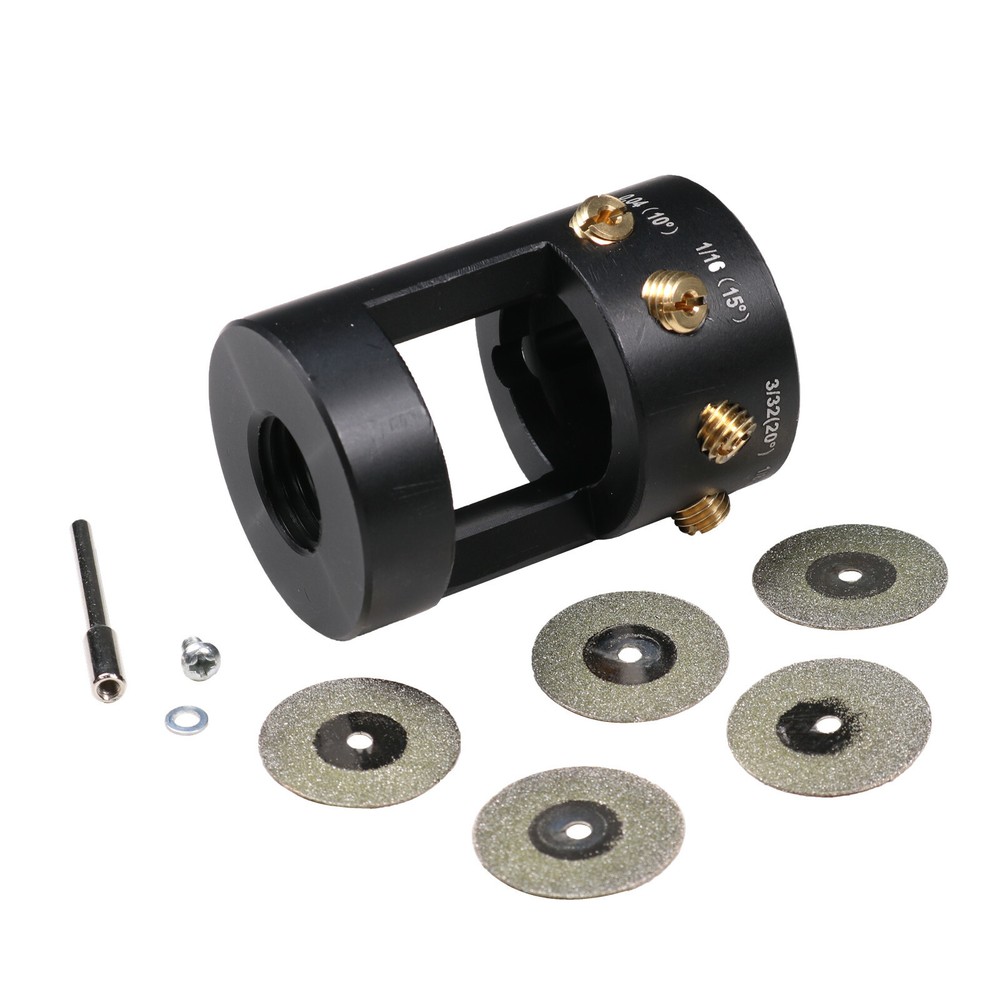 Tungsten Grinder & Sharpener Multi-Angle Offsets Head Tool For TIG Welding Kit