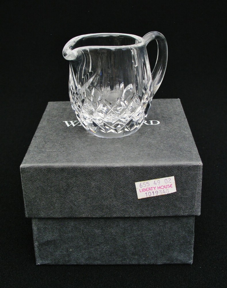 WATERFORD CRYSTAL 2 5/8" MINI CREAMER w/ ORIGINAL BOX & INSERT