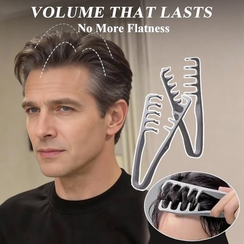 3PCS Texture Comb Set, Texture Fringed Comb and Texture Comb Men for Styling,