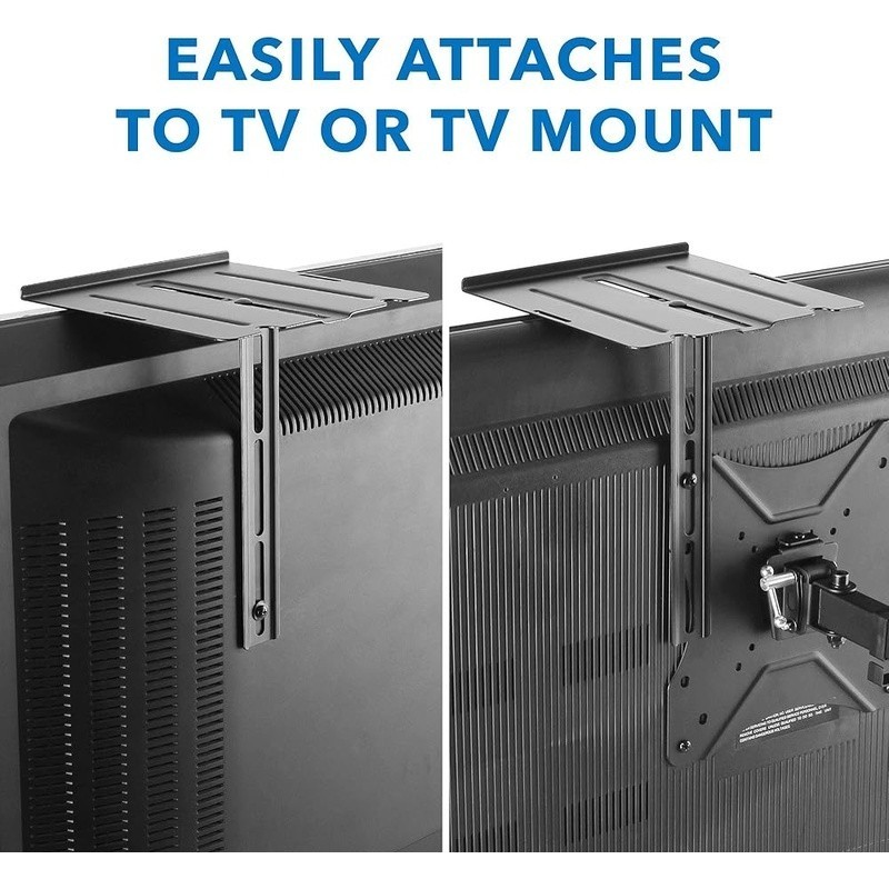 Compact Wall Mount Floating Shelf TV Electronics Gaming Router Storage New
