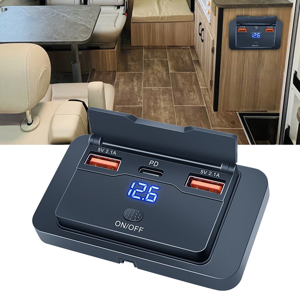 Reliable Car USB Charger Adapter with Integrated Power Switch Functionality