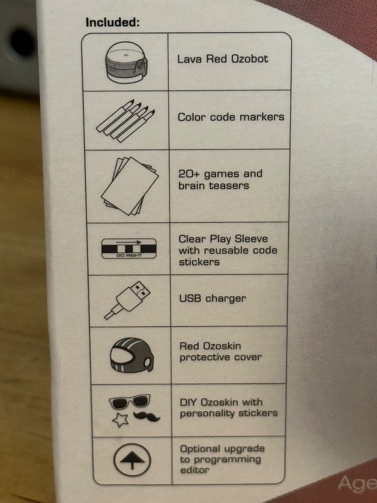 NEW Red Ozobot Starter Pack OZO-030301-04 Programmable Robot STEM