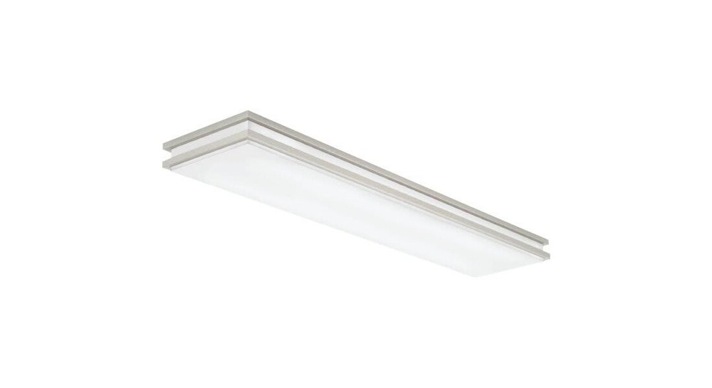 Brushed Nickel Linear Saturn LED Flush Mount