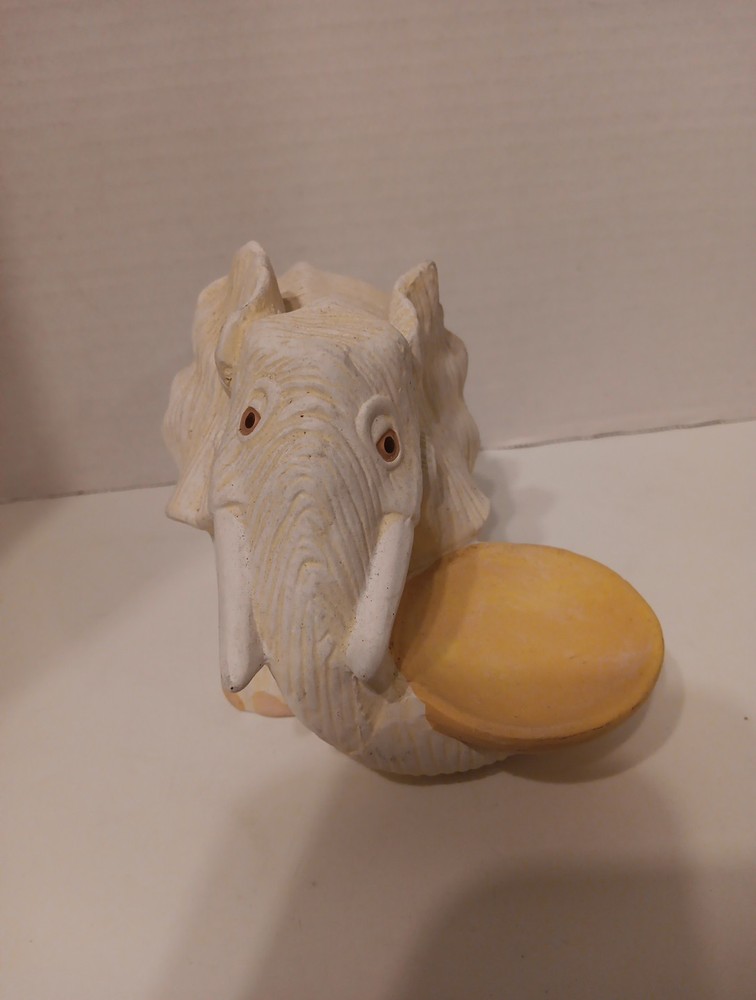 Unfinished Ceramic Bisque Elephant Ring Holder