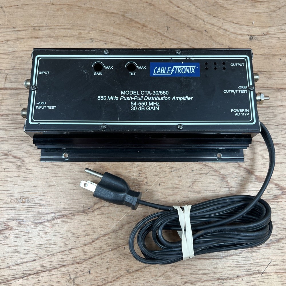 Cabletronix CTA-30/550 Distribution Amplifier (Wall Mount)
