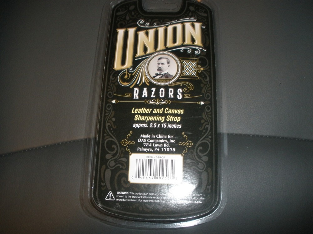 NEW Union Razor Leather and Canvas Sharpening Strap (O63)