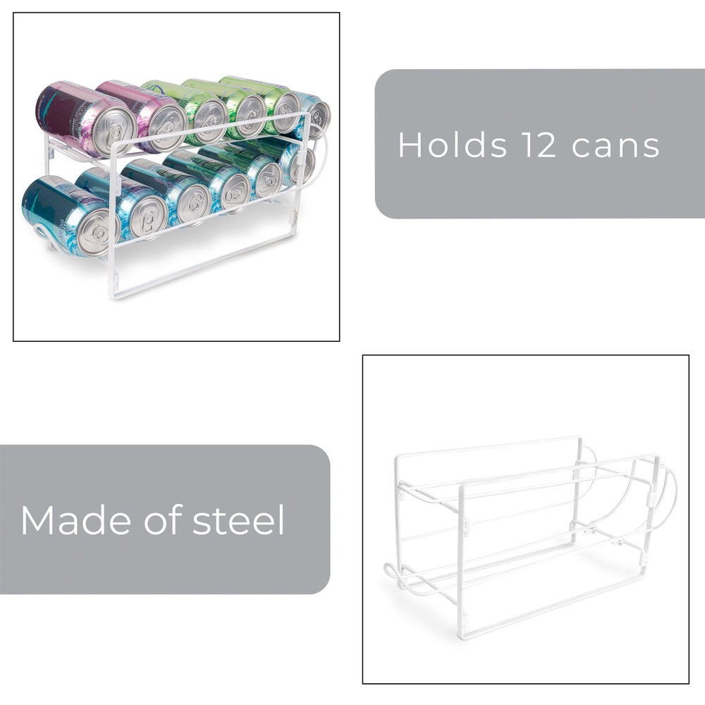 2-Tier Beverage Dispenser, White