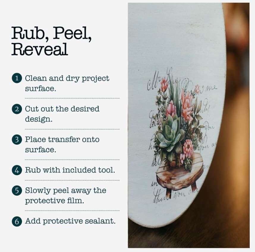 Rub on Transfers for Crafts