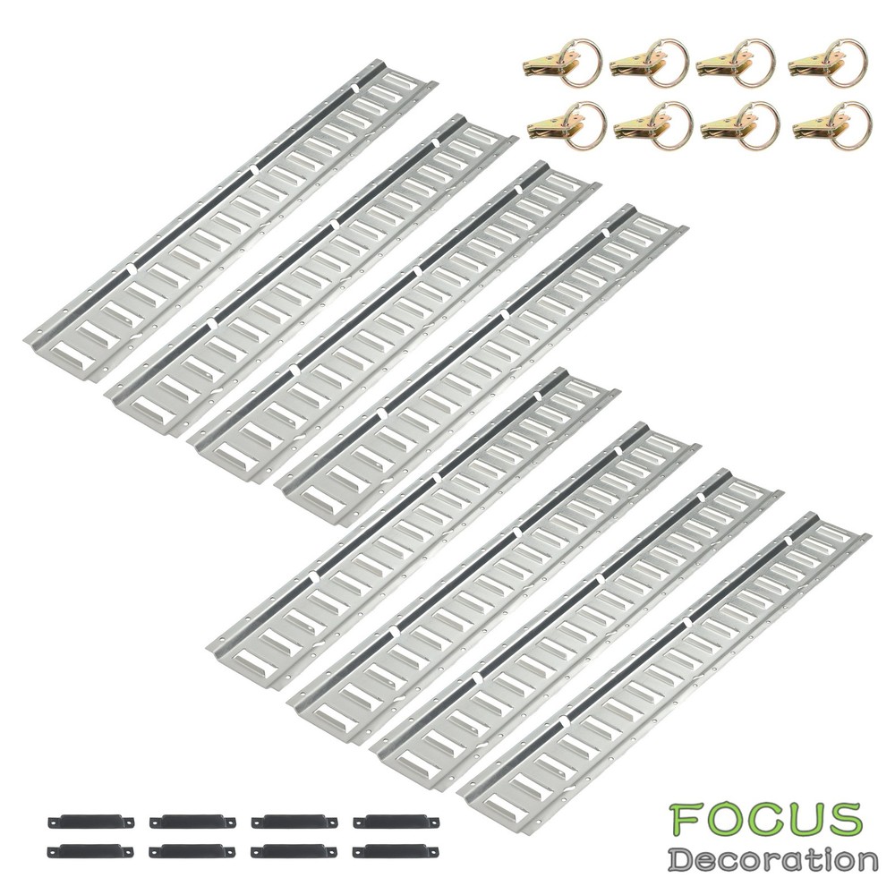 3' E Track Tie Down Enclosed Trailer (24Pack) Horizontal Flexible Multi Purpose