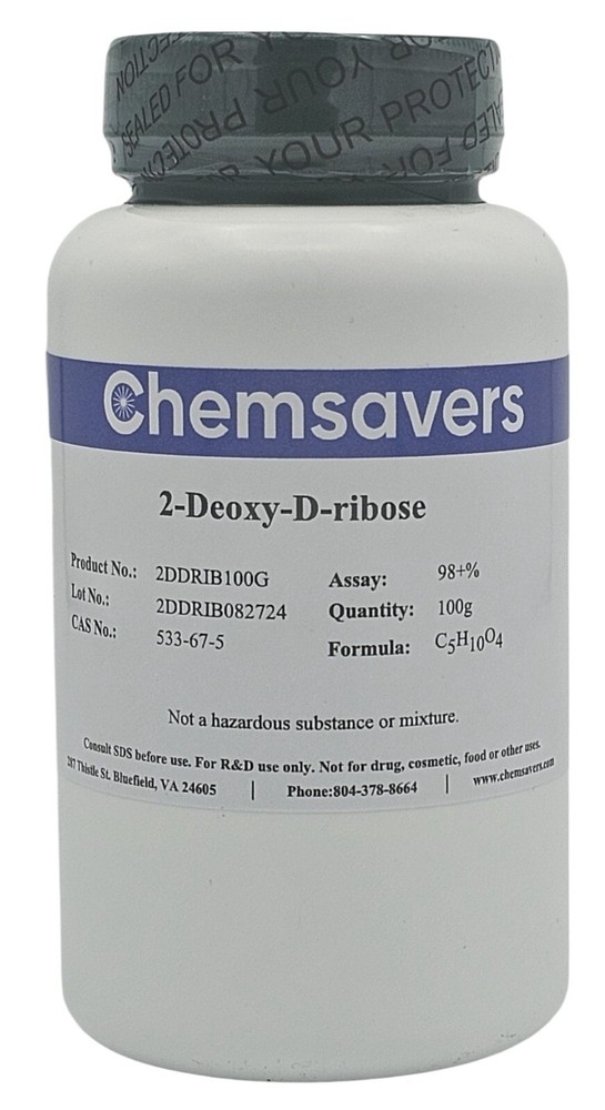 2-Deoxy-D-ribose, 98+%, 100g