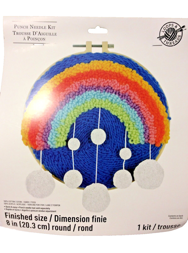 Loops & Threads Punch Needle Kit “Rainbow”