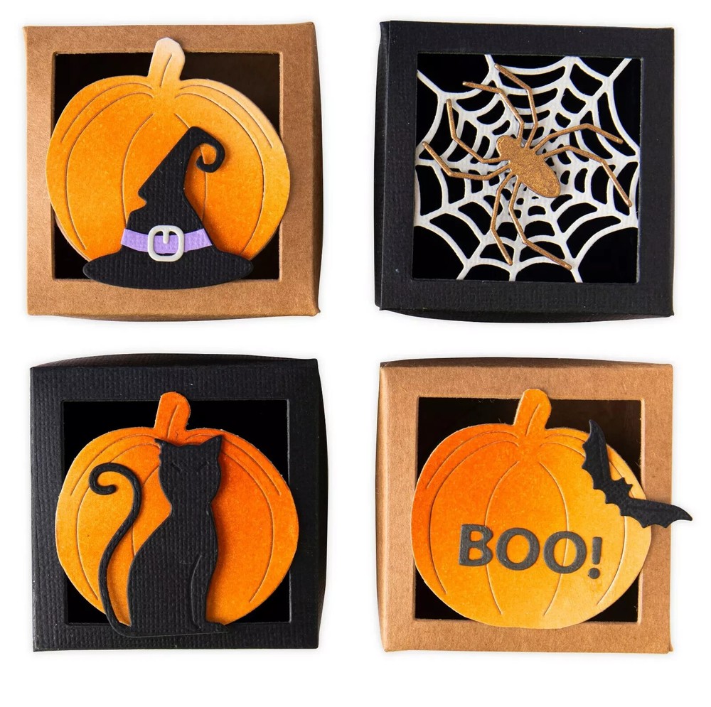 Sizzix Thinlits Spooky Silhouette Box Halloween Cutting Dies 664577 NEW