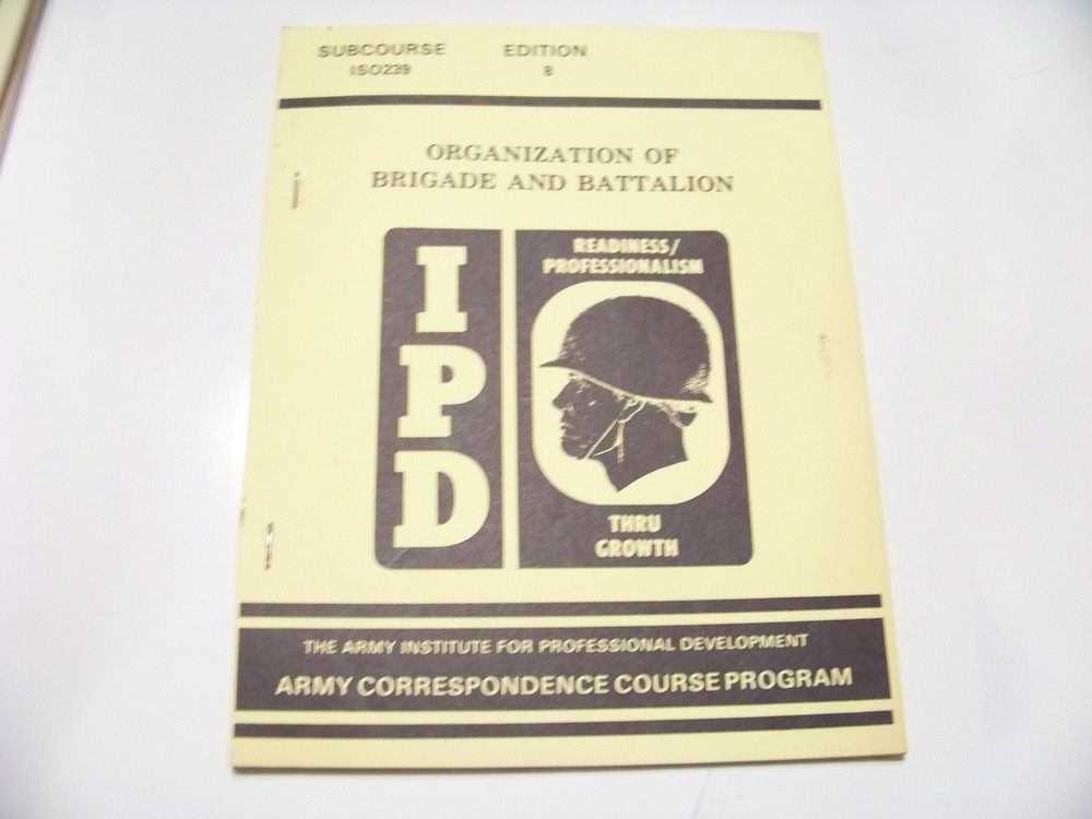 5 Vintage IPD books Army Correspondence course Program educational military