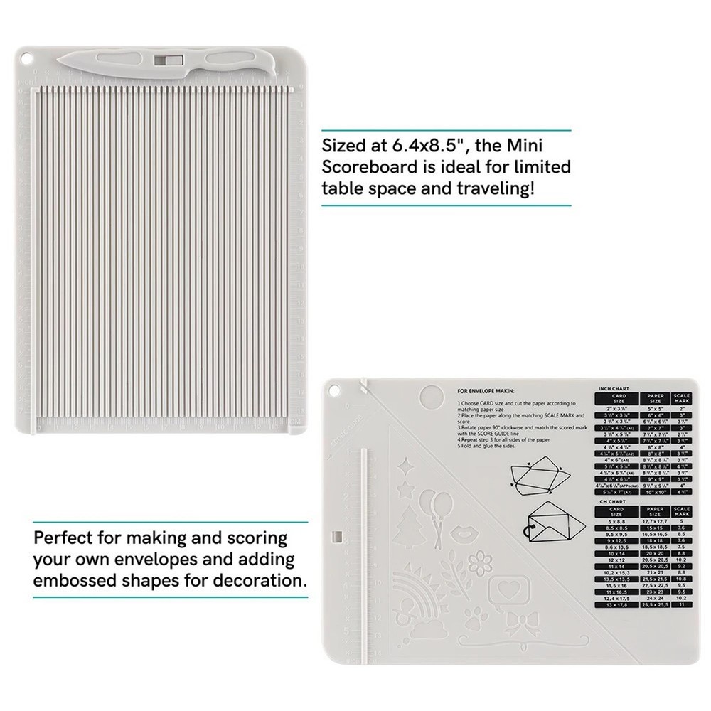 2-Paper Scoring Board Multi Purpose Creasing Board For Book Cover Envelope