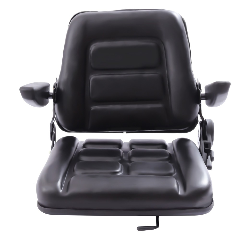 Forklift Seat With Armrest Foldable Tractor Seat With Adjustable Back Angle