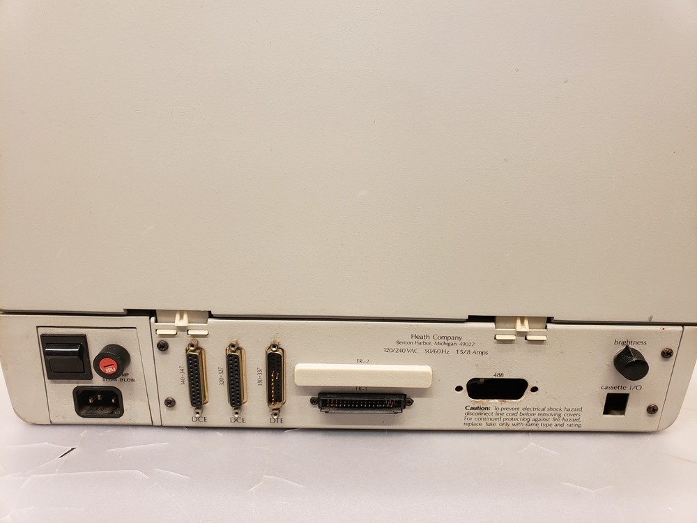 Vintage Heathkit H89 Personal Computer Dual Floppy *Powers On *Missing Keys