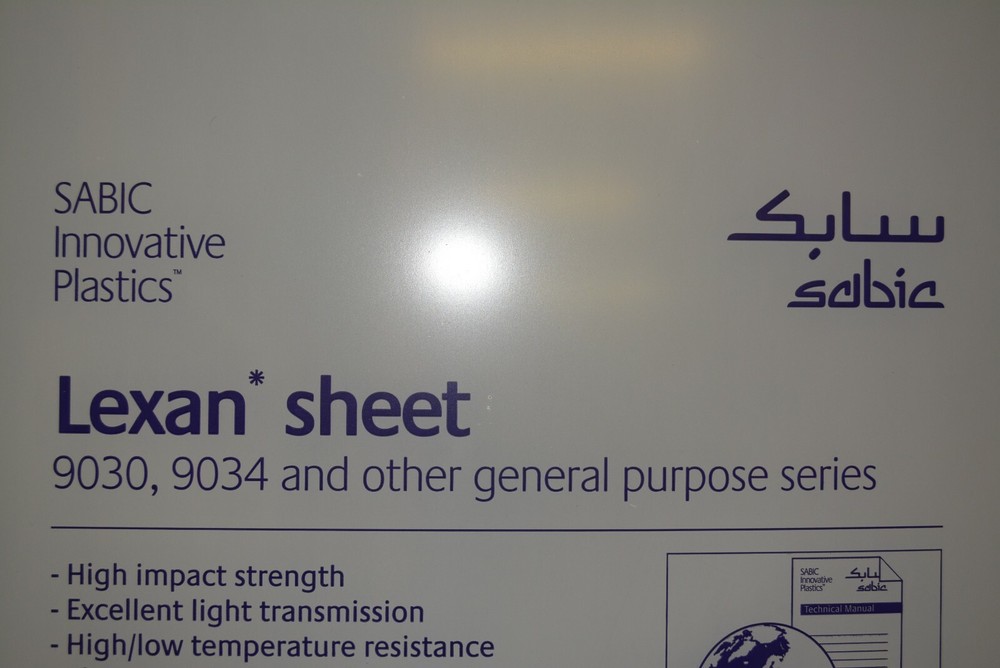 Lexan Polycarbonate Plastic Sheet Clear 3/8" CHOOSE A SIZE