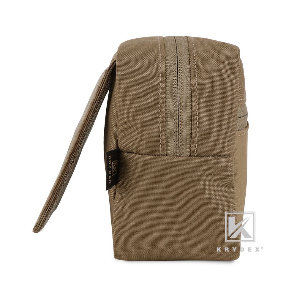 KRYDEX Tactical Drop Pouch SACK Dump Pack Hook & Loop For Chest Rig Coyote Brown
