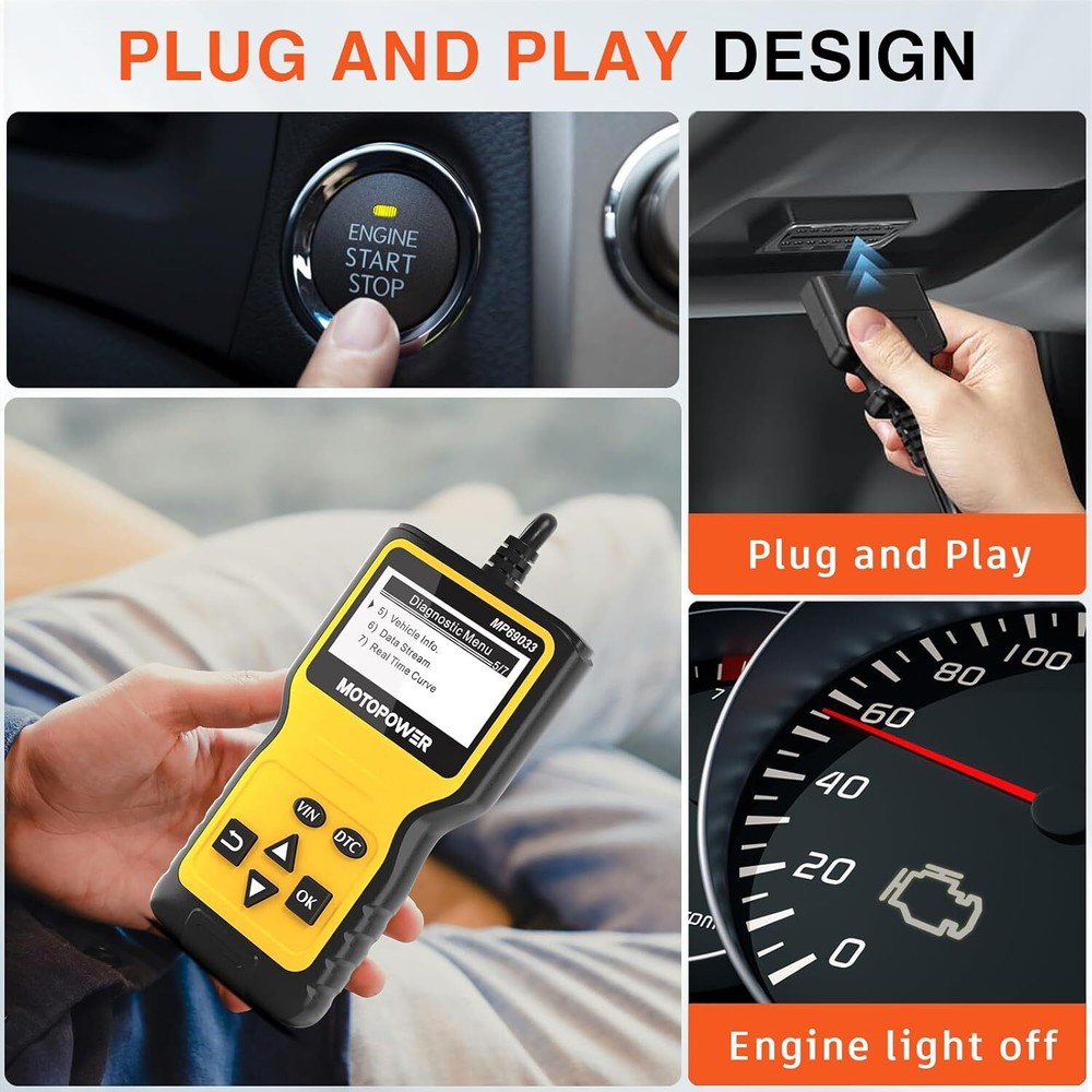 Car OBD2 Scanner Code Reader Engine Fault Scanner Diagnostic Scan Tool All OBD2