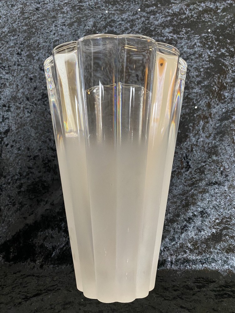 Crystal & Frosted Vase
