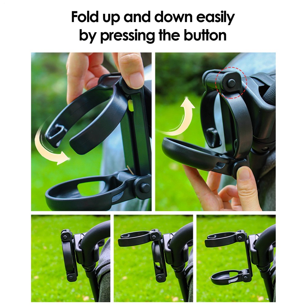 Cup Holder For Stroller Mobility Scooter Cup Holder Foldable Drinking