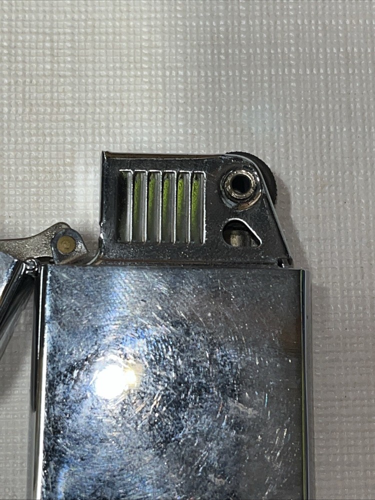 RONSON WIND II WINDPROOF LIGHTER FLIP TOP STAINLESS USED NICE COND.