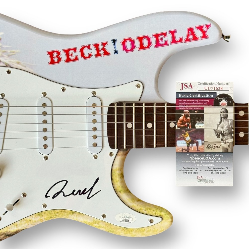 Beck Signed Guitar Custom Graphics JSA COA Beck! Odelay