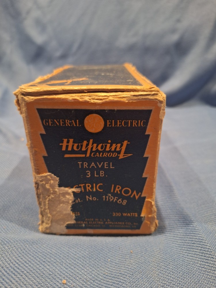 Antique Hotpoint Iron In Original Box