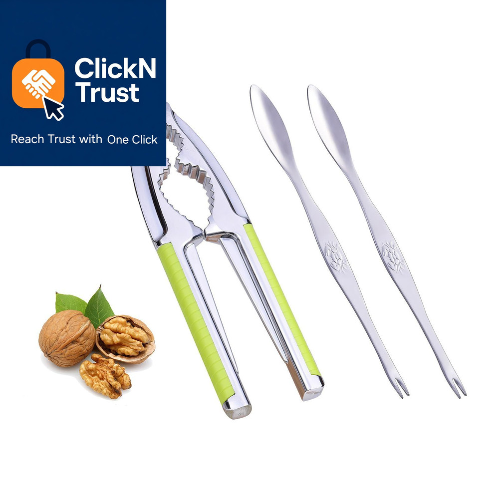 Nut Cracker, Nutcracker, Seafood Tools, Walnut Cracker for 3 Piece Set, Green