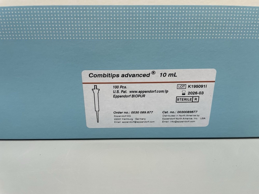 Eppendorf Combitips Advanced 10mL Sterile Biopur 100 Tips 0030089677