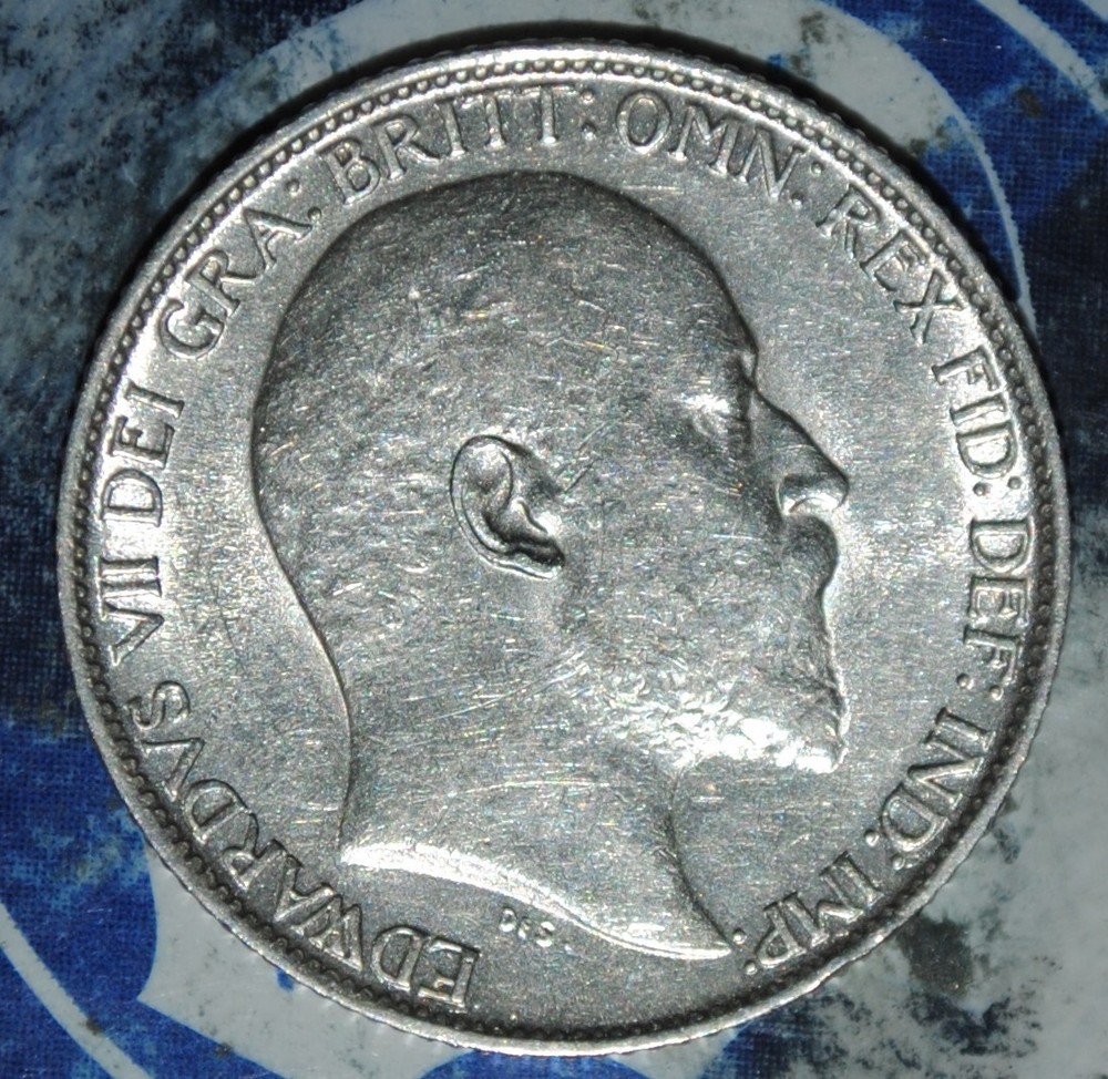 1910 Great Britain 6 Pence Silver {{{D107