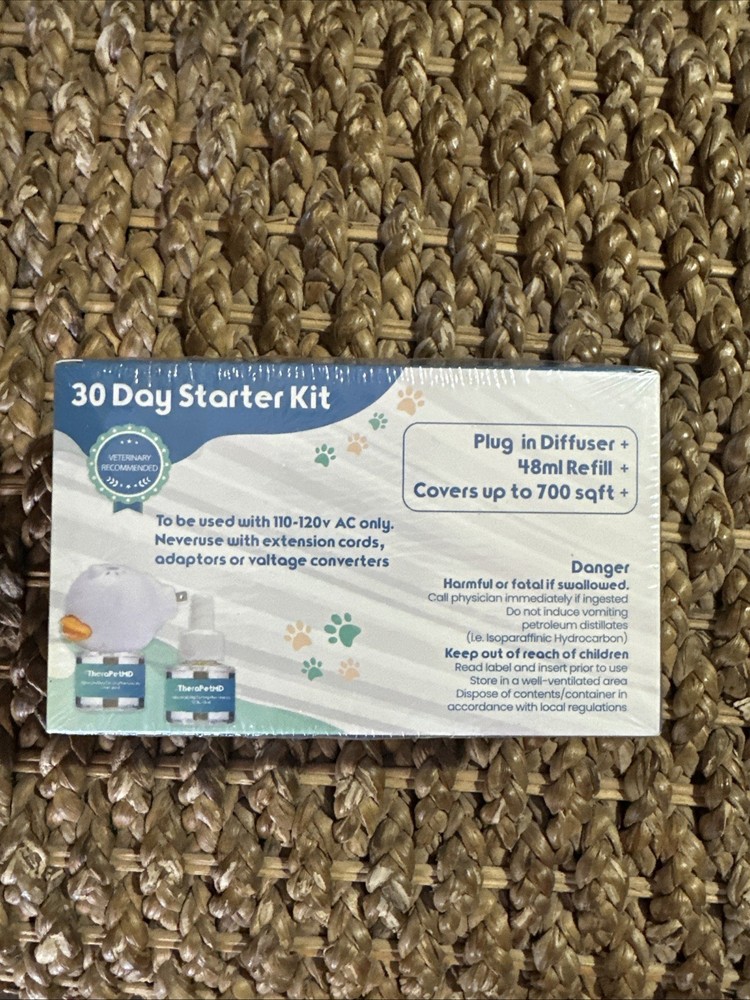 Sealed TheraPetMD Advanced Dog Calming Diffuser Kit 1 Diffuser 2 Refill + Bottle