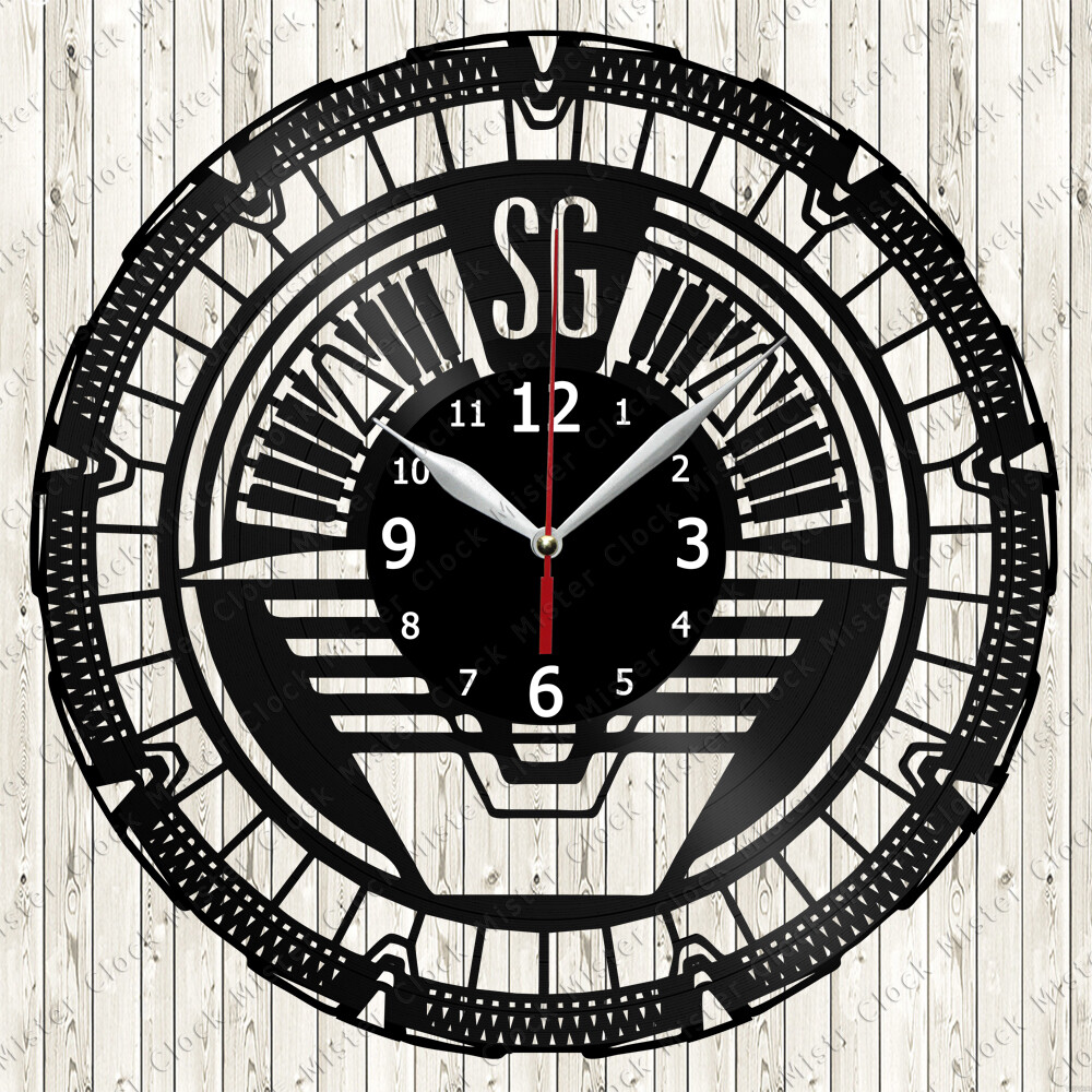 Stargate Vinyl Record Wall Clock Decor Handmade 6721