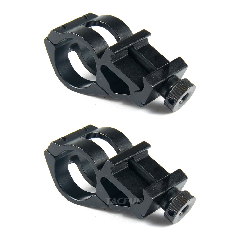 2PCS 45 Degree Offset 1" Flashlight Picatinny Light Laser Mount