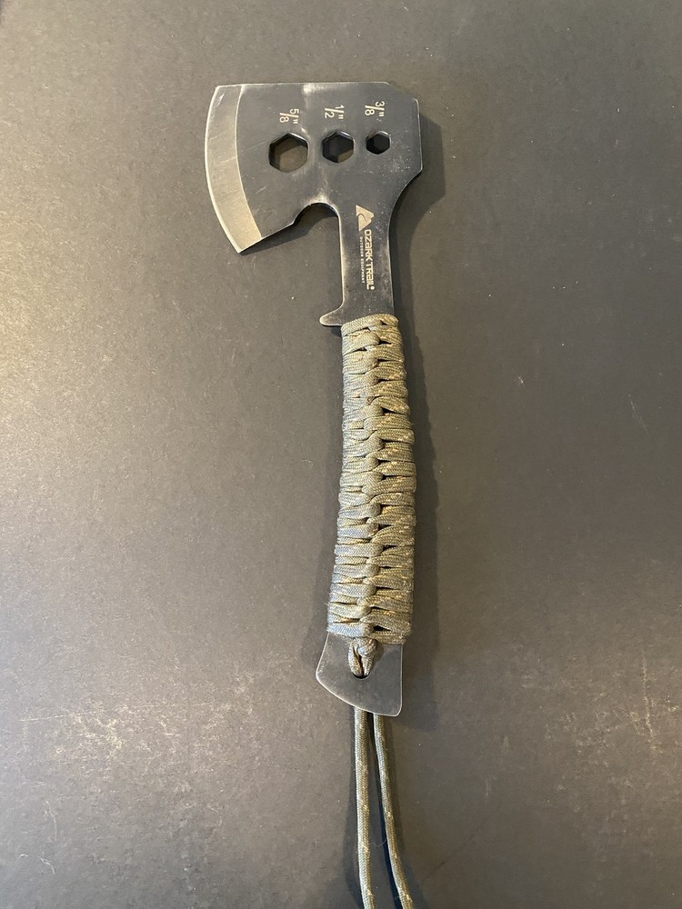 Two Ozark Trail Paracord Axe Hatchets