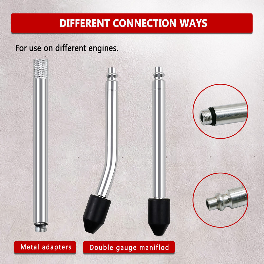 Cylinder Leak Down Tester Petrol Engine Compression Leakage Leakdown Detector US