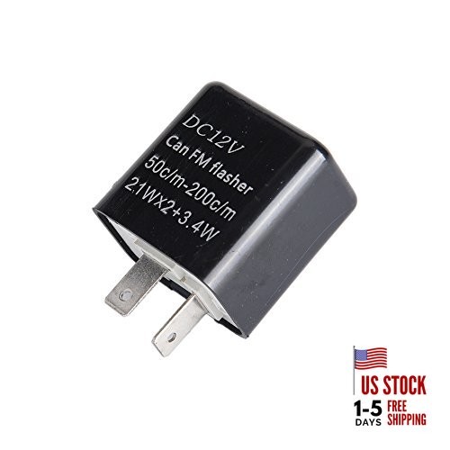 2 Pin Flasher Relay 12V Flash Adjustable Compatible LED Electronic fix CAR