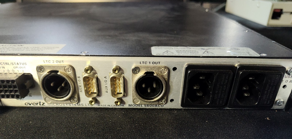 EVERTZ 5600ACO AUTOMATIC CHANGEOVER SYSTEM - (POWER TESTED )