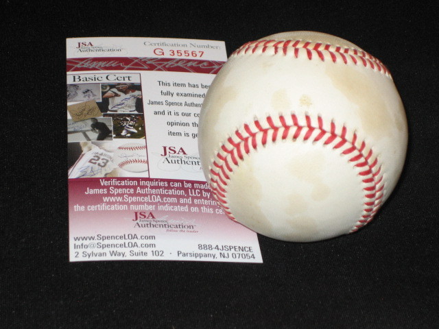 HAL NARAGON INDIANS SIGNED AUTOGRAPHED AUTHENTIC RAWLINGS OAL BASEBALL JSA COA