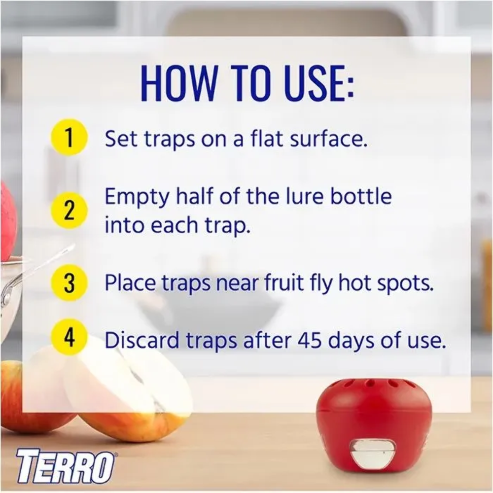 TERRO® Fruit Fly Trap, 2pk