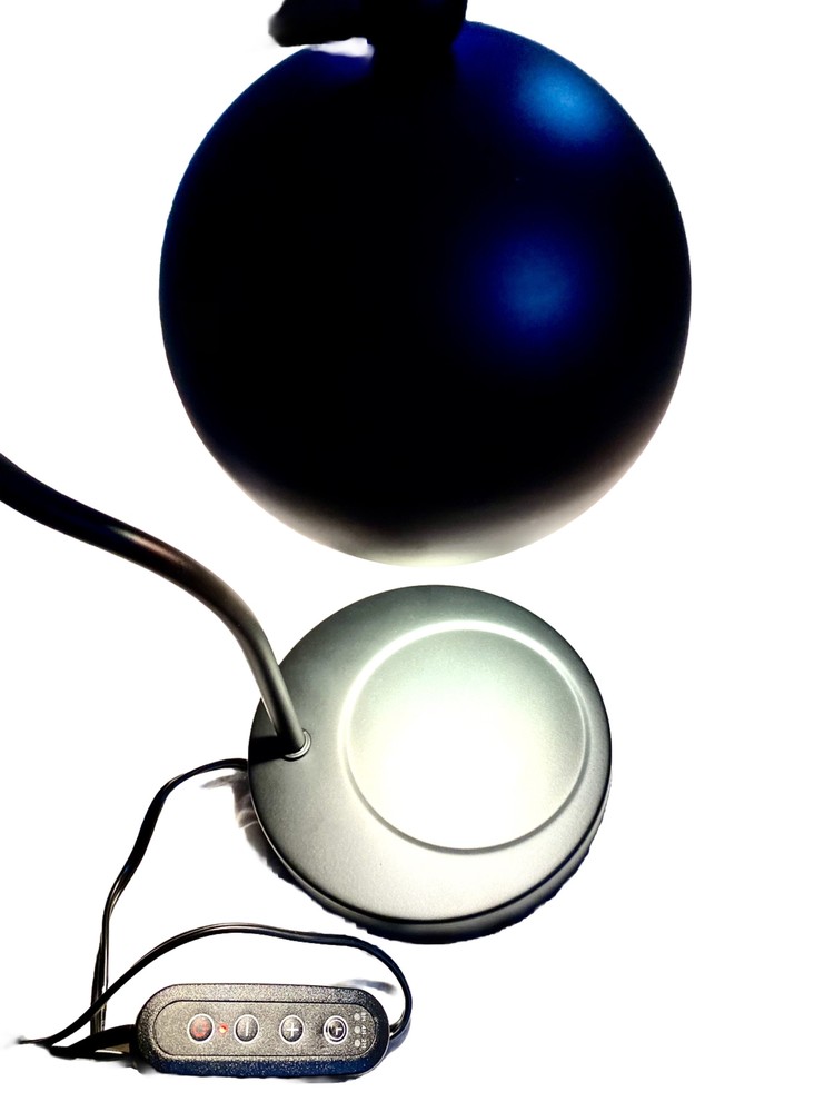 Tabletop Candle Lamp With Night Light Timer 2 Halogen Bulbs Metal Dimmable Light