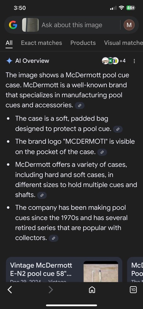 McDermott Hard Pool Cue Case