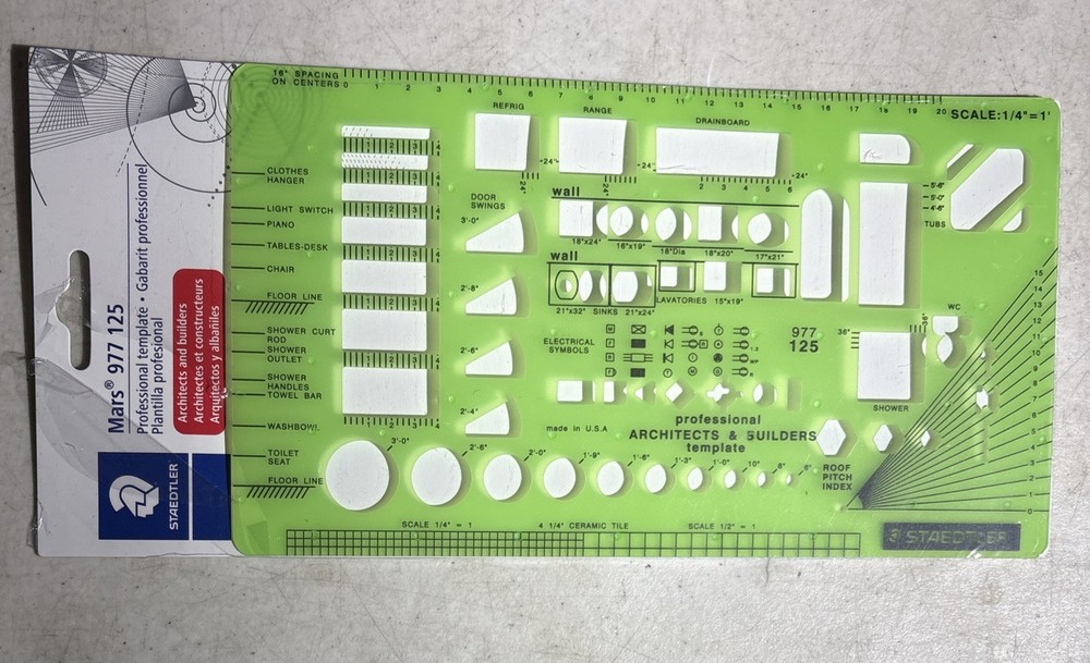 Staedtler 977125 Architect & Builder Template