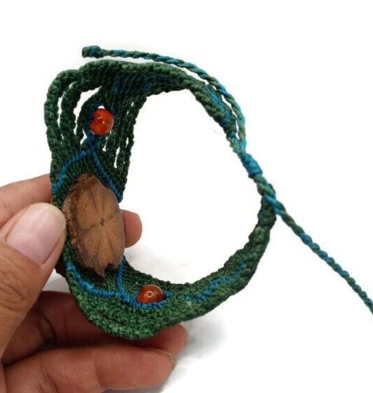 Unisex Bracelet Woven Macrame Thread Water Resistant Cusco