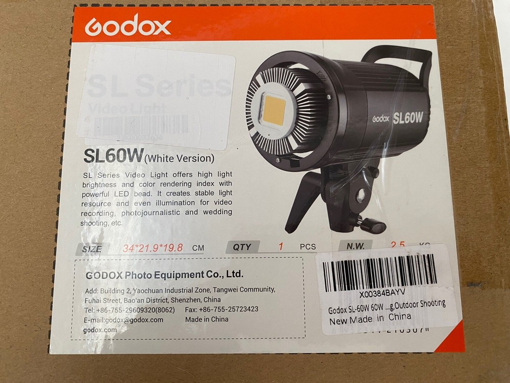 Godox SL-60 LED Video Light 5600K LCD Display Remote Control (Daylight-Balanced)