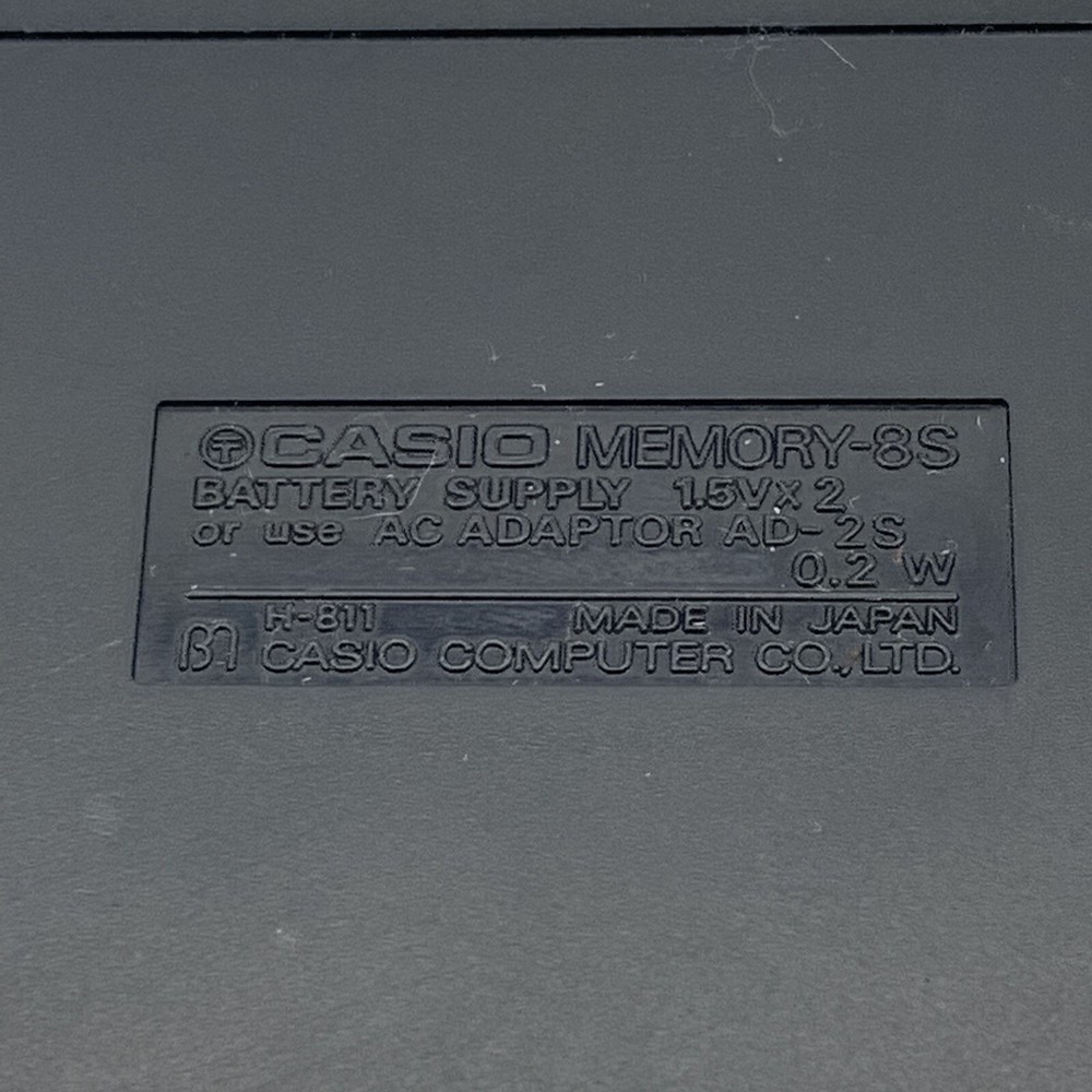 Casio Memory -8S Electronic Calculator With Case - Tested - Made In Japan