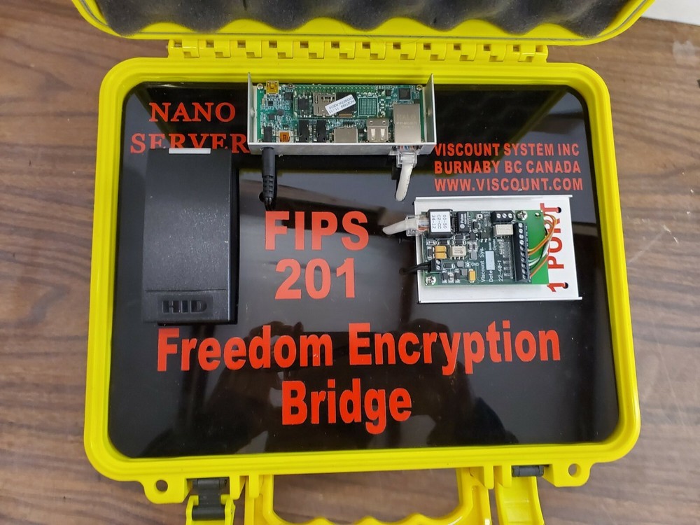 Viscount Systems FIPS-201 Nano Server Freedom Encryption bridge