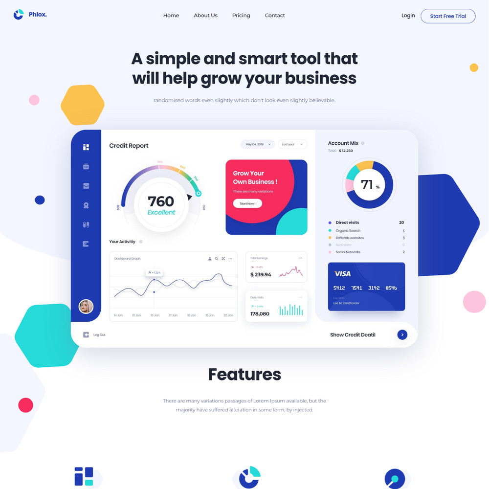SaaS Theme Website Design with Free VPS Web Hosting and Installation